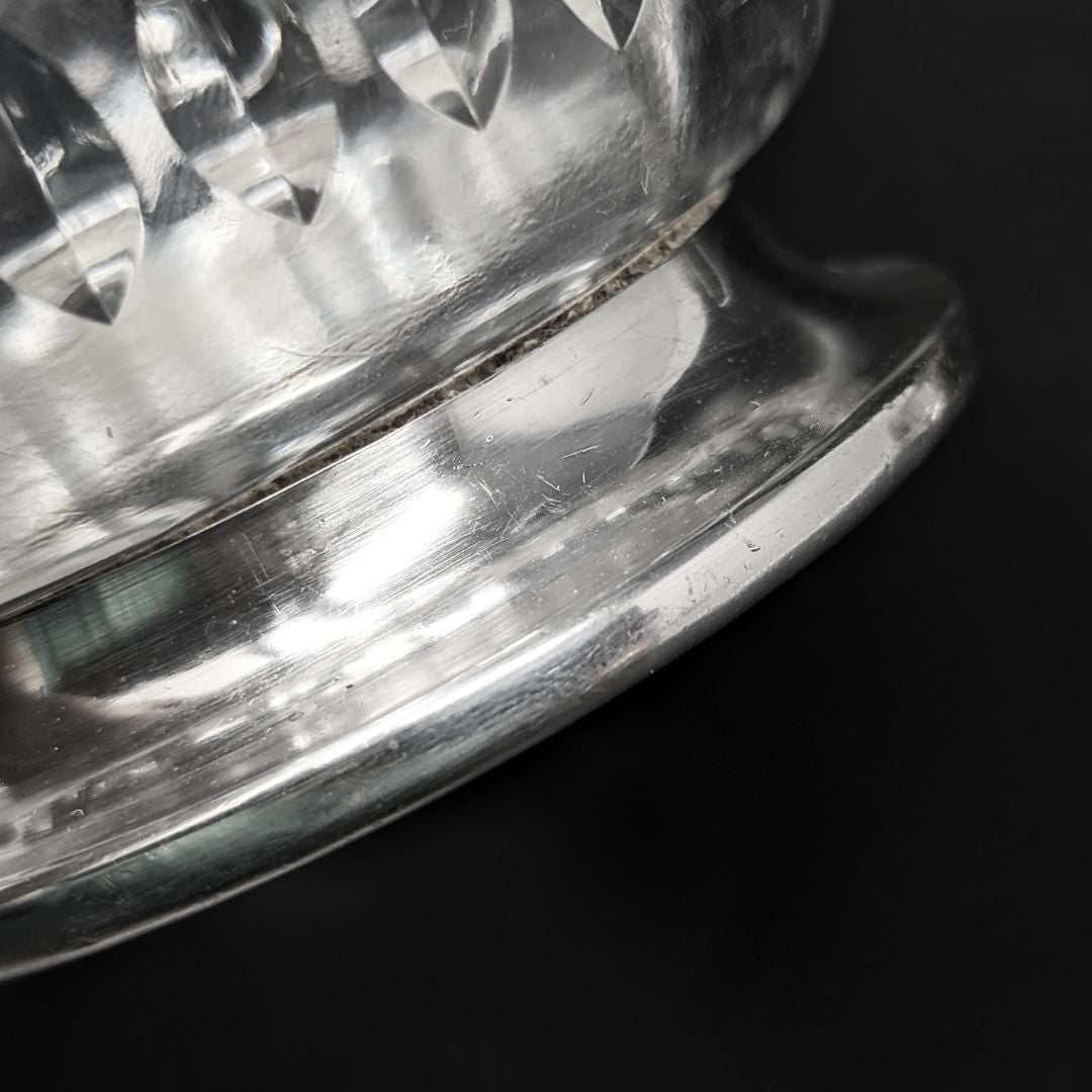 T. G. Hawkes Co. Sterling Footed Crystal Cream & Sugar