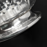 T. G. Hawkes Co. Sterling Footed Crystal Cream & Sugar