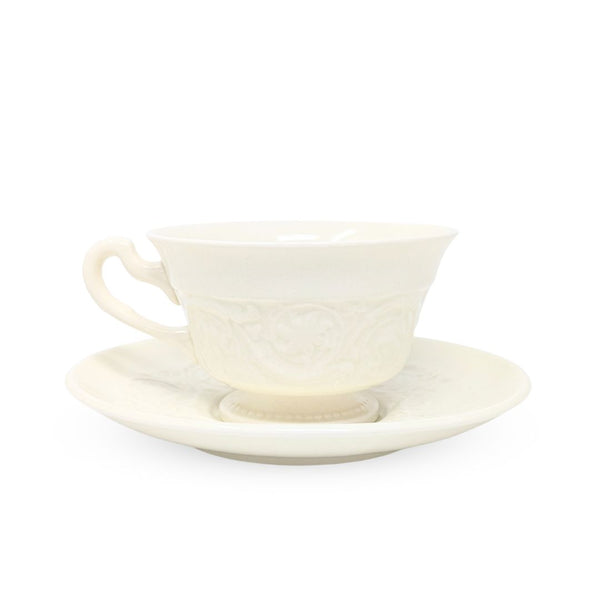Wedgwood "Patrician" Ivory 7pc Teacup & Saucer Set