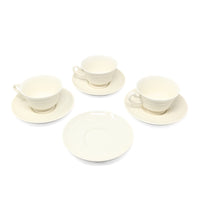 Wedgwood "Patrician" Ivory 7pc Teacup & Saucer Set