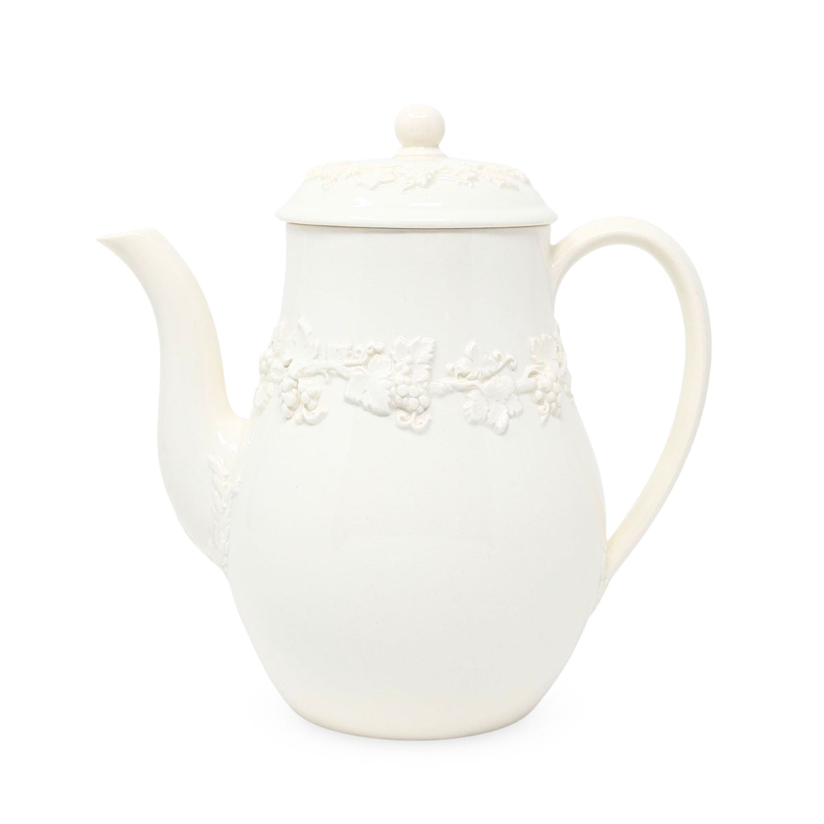 Wedgwood Queensware Cream on Cream Coffee Pot, Cream, & Sugar (3pcs)