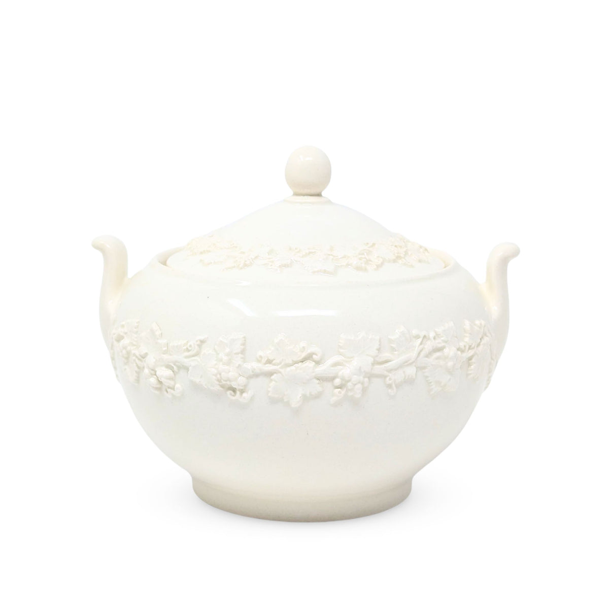 Wedgwood Queensware Cream on Cream Coffee Pot, Cream, & Sugar (3pcs)