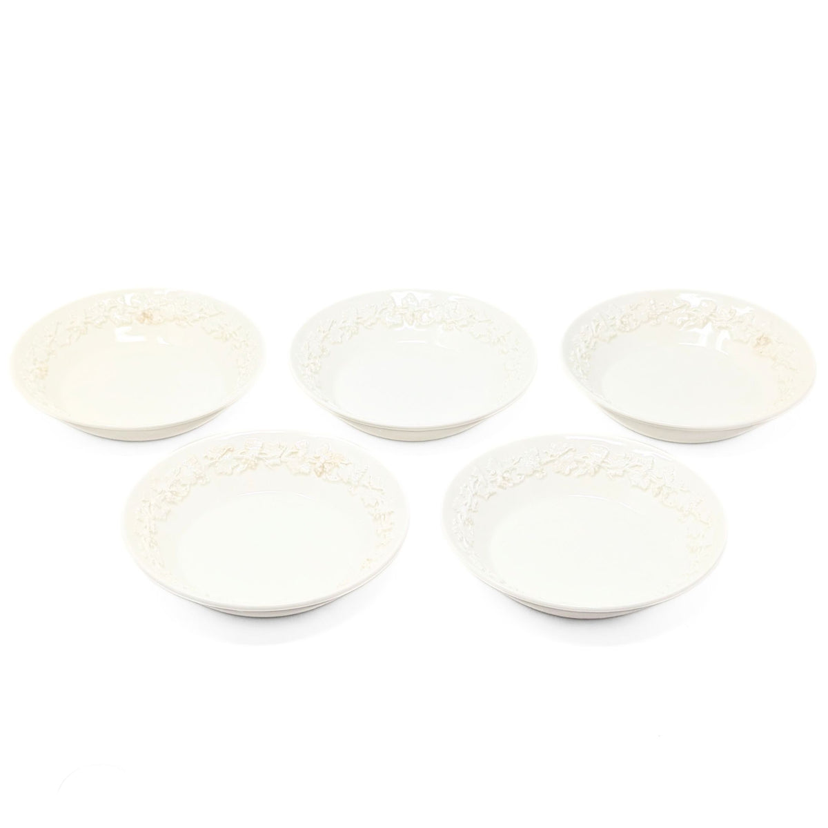 Wedgwood Queensware Cream on Cream Fruit/Dessert Bowls (5)