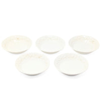 Wedgwood Queensware Cream on Cream Fruit/Dessert Bowls (5)