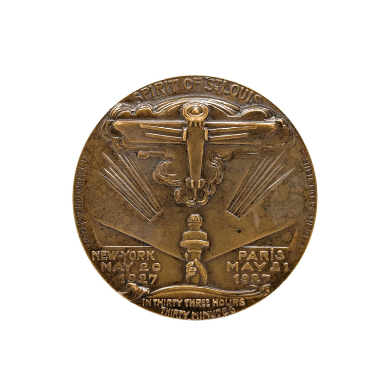 Charles Lindbergh Spirit of St. Louis 1927 Commemorative Medal