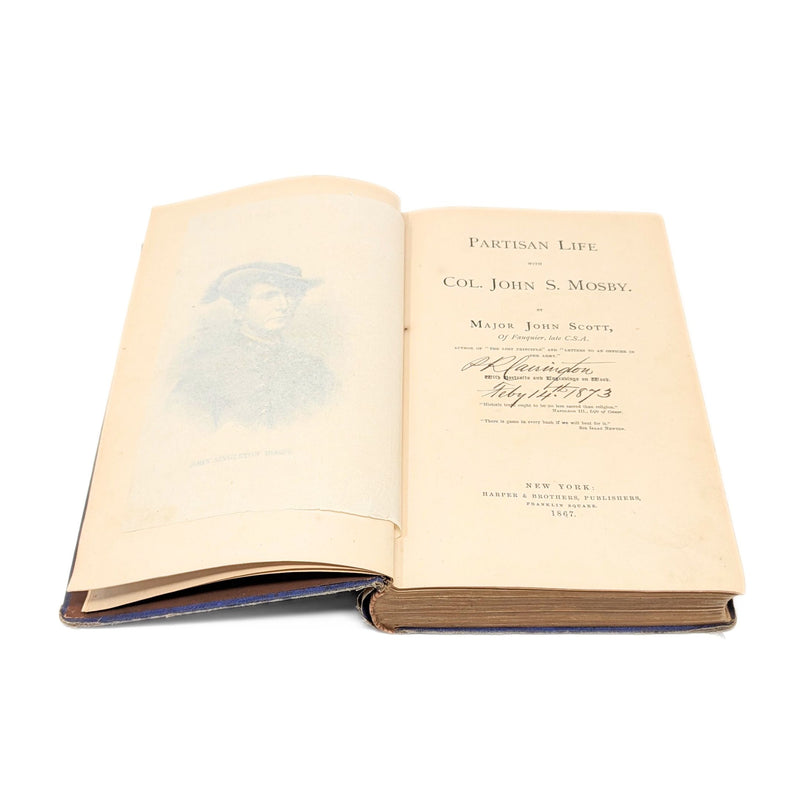 Partisan Life with Mosby by Major John Scott, 1867 First Edition