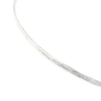 Sterling Silver Open Back Collar Necklace w/ Slide Pendant