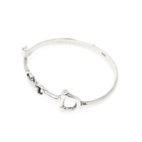 Sterling Silver Equine/Horse Bit Bangle Bracelet