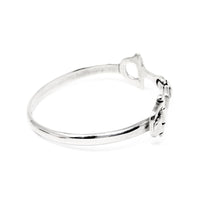 Sterling Silver Equine/Horse Bit Bangle Bracelet