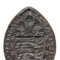 Copper Alloy Ecclesiastical Seal Matrix W/ British Royal Seal
