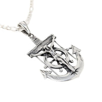 Sterling Silver 24" Mariners Crucifix Necklace