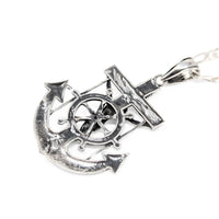 Sterling Silver 24" Mariners Crucifix Necklace