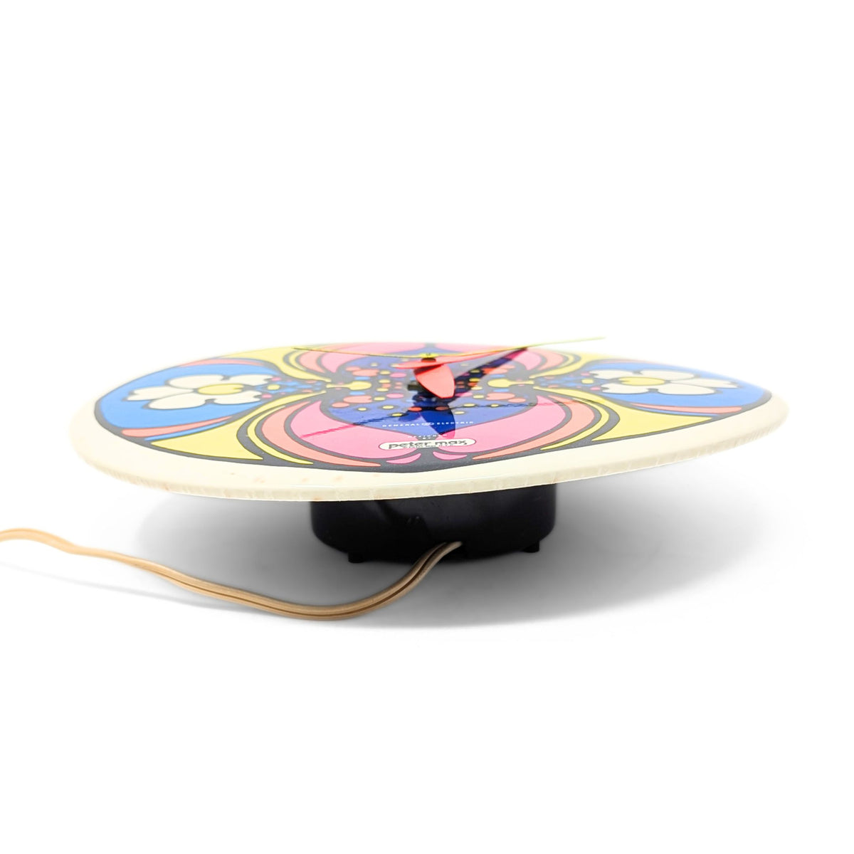 1960's Peter Max "Daisy Reflection" Psychedelic Wall Clock by General Electric