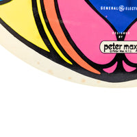 1960's Peter Max "Daisy Reflection" Psychedelic Wall Clock by General Electric