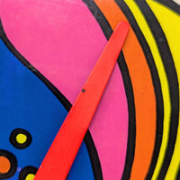1960's Peter Max "Daisy Reflection" Psychedelic Wall Clock by General Electric