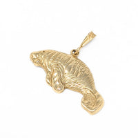14K Gold Manatee Pendant /Charm