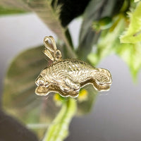 14K Gold Manatee Pendant /Charm
