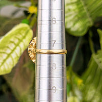 18K Gold Sputnik Kaleidoscope Gemstone Ring - Size 7