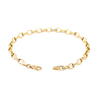 14K Gold 7" Oval Link Bracelet