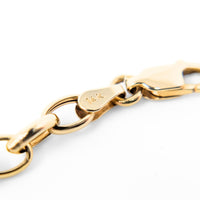 14K Gold 7" Oval Link Bracelet