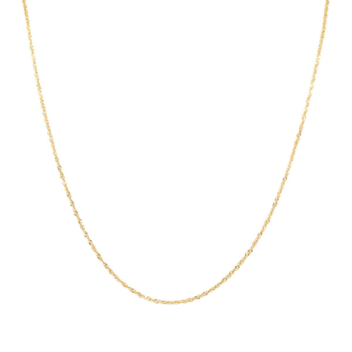 Italian 14K Gold 20” Double Link Necklace