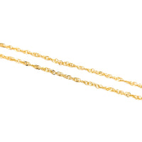 Italian 14K Gold 20” Double Link Necklace