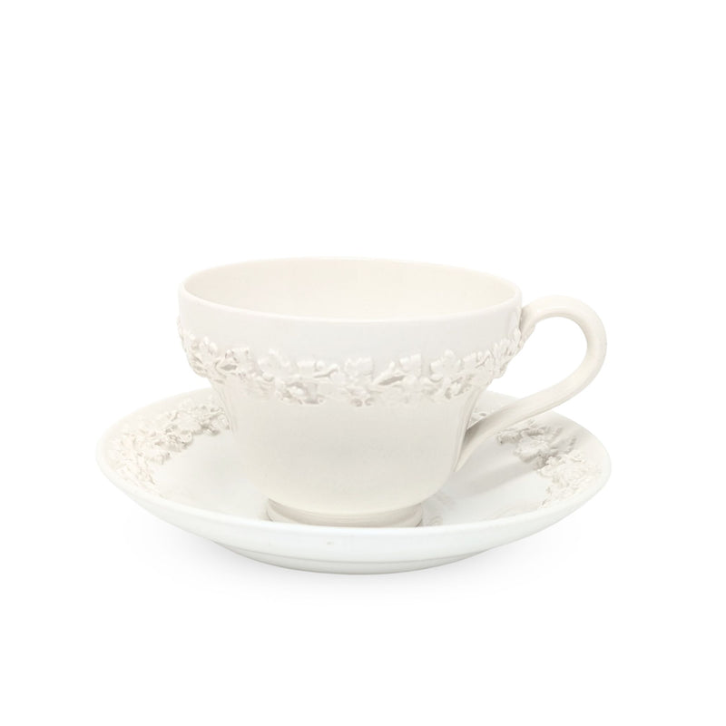 Wedgwood Queensware Cream on Cream 13pc Teacup & Cream Soup Set