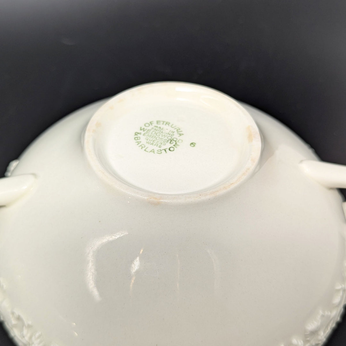 Wedgwood Queensware Cream on Cream 13pc Teacup & Cream Soup Set