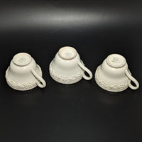 Wedgwood Queensware Cream on Cream 13pc Teacup & Cream Soup Set