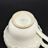 Wedgwood Queensware Cream on Cream 13pc Teacup & Cream Soup Set