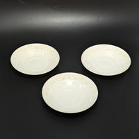 Wedgwood Queensware Cream on Cream 13pc Teacup & Cream Soup Set