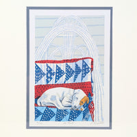 Limited Edition "At Rest" Signed Jack Russel Serigraph by Ed Bordett