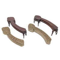 Ruyi Scepter Shaped Chinese Incense Clocks on Rosewood Stands (Pair)