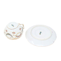 Antique Hand Painted Floral Teacup & Saucer
