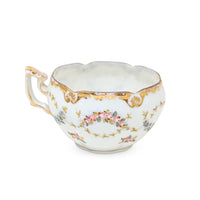 Antique Hand Painted Floral Teacup & Saucer