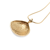Michael Anthony 14K Gold 22” Clam Shell Pendant Necklace