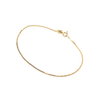 14K Gold Italian 1.2mm 7” Serpentine Bracelet