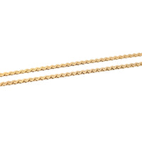 14K Gold Italian 1.2mm 7” Serpentine Bracelet