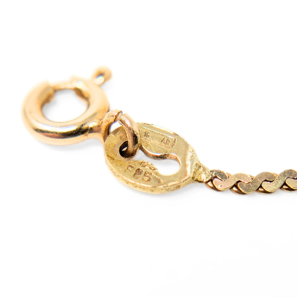 14K Gold Italian 1.2mm 7” Serpentine Bracelet