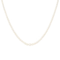 14K Gold Vintage 17” Graduated Pearl Necklace