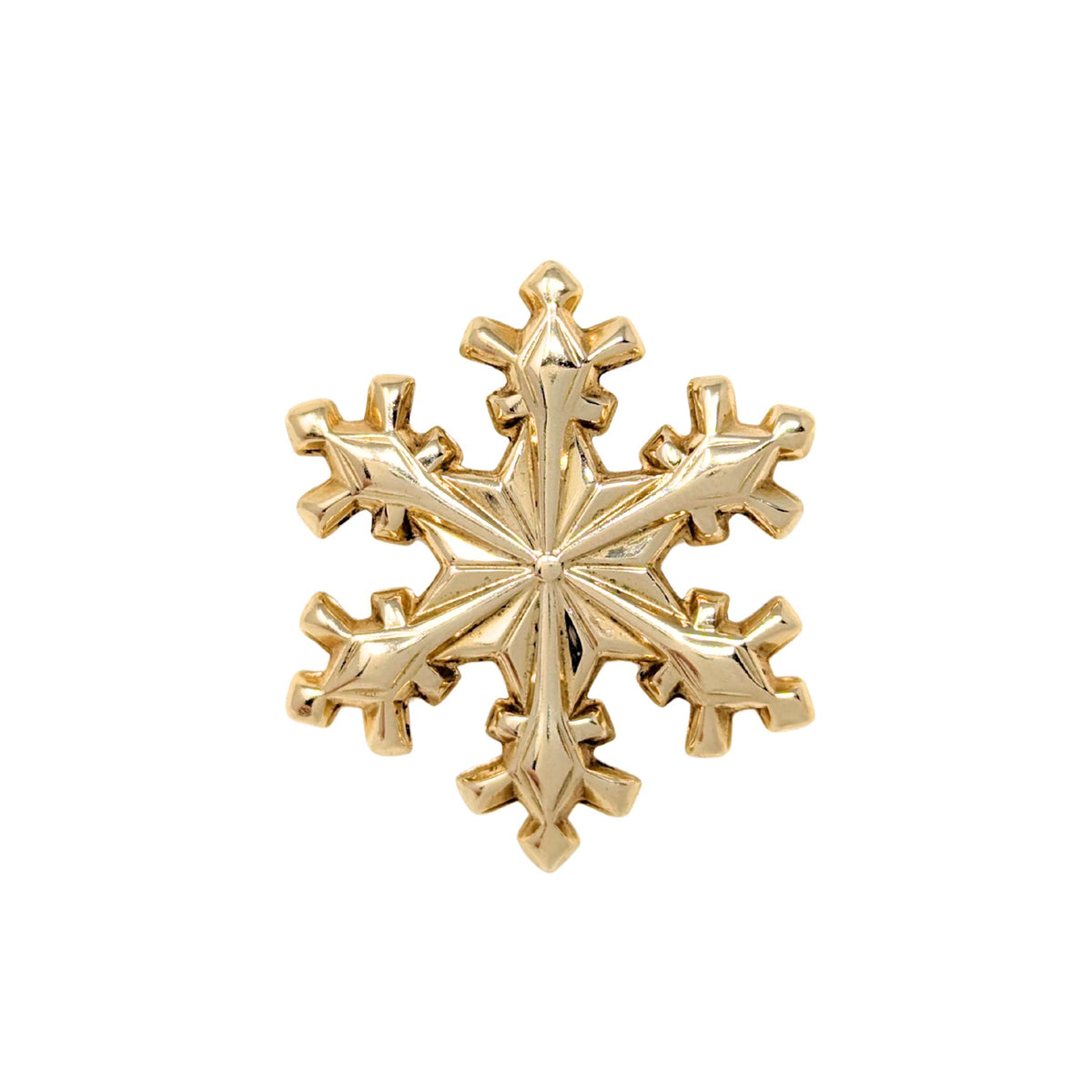 Gorham 14K Gold Snowflake Pendant