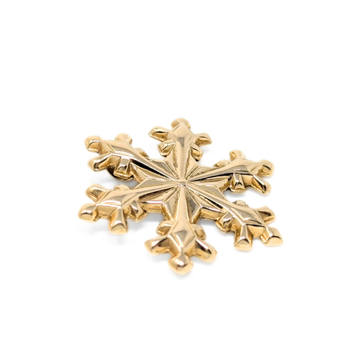 Gorham 14K Gold Snowflake Pendant