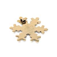 Gorham 14K Gold Snowflake Pendant