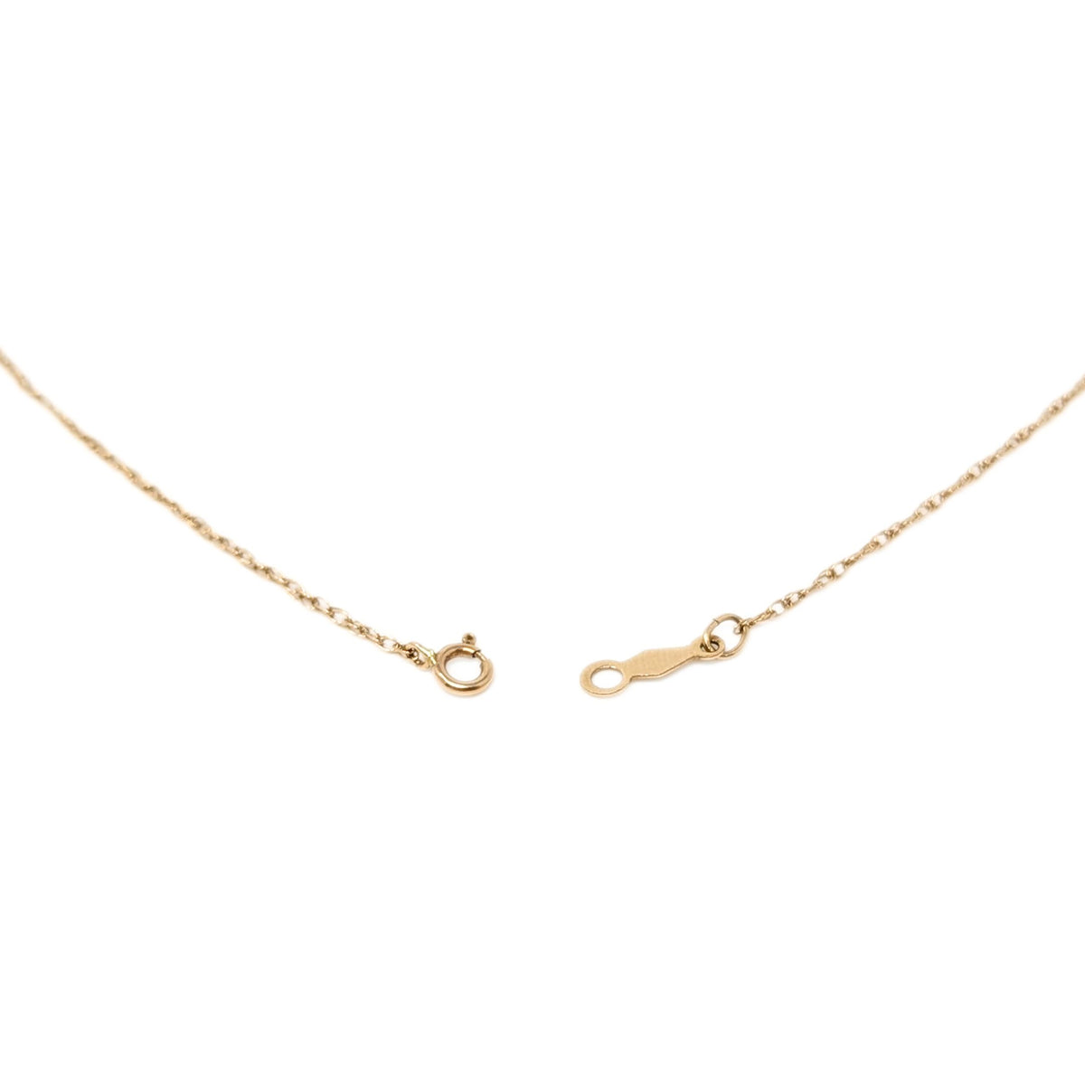 14K/10K Gold 18” Emerald & Diamond Pendant Necklace