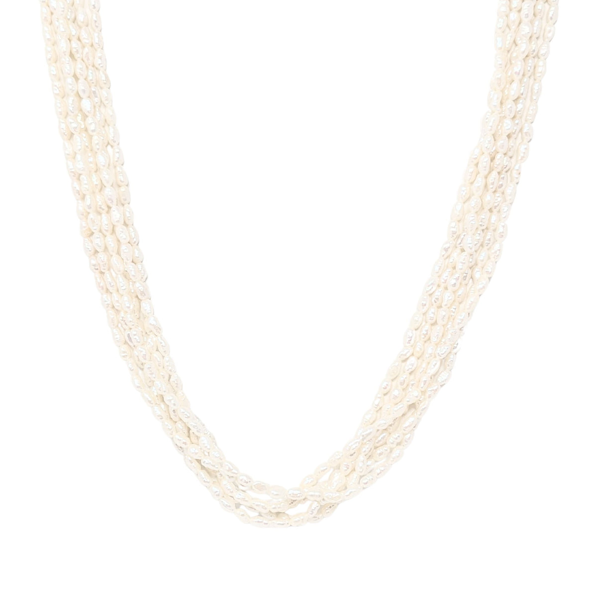 Rice Pearl 20” Multi-Strand Necklace