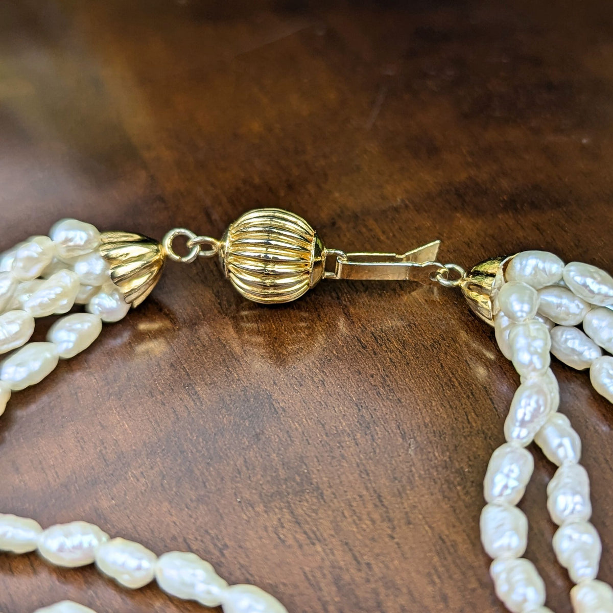 Rice Pearl 20” Multi-Strand Necklace