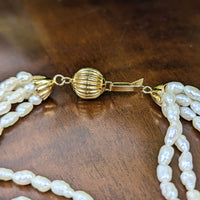 Rice Pearl 20” Multi-Strand Necklace
