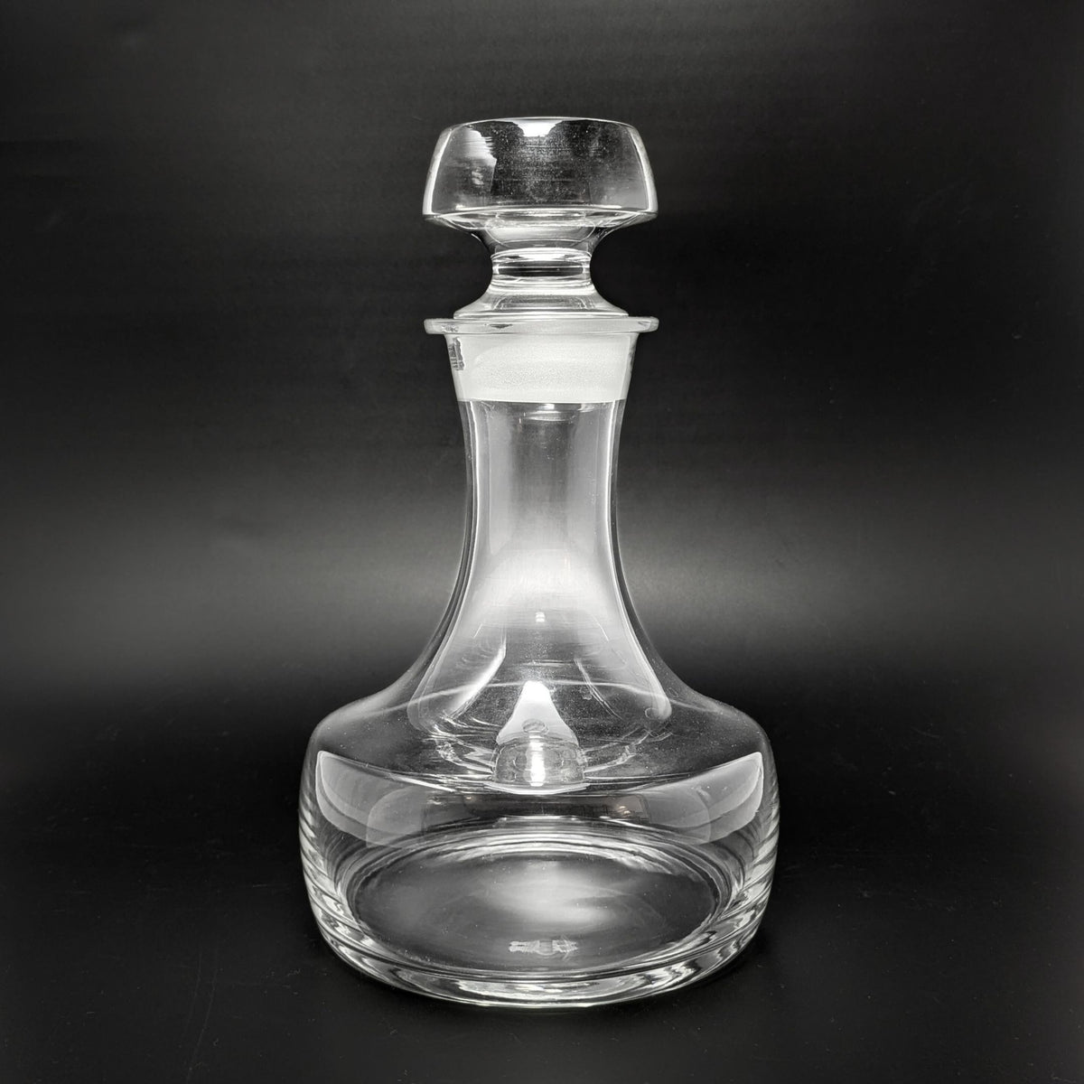Mid-Century Danish Modern Crystal Glass Decanter