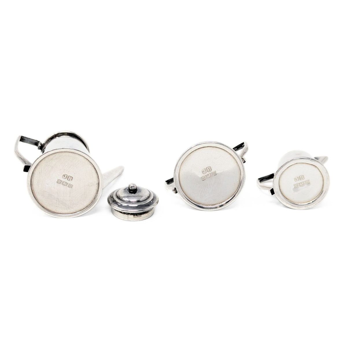 John Rose English Miniature Doll House Sterling Silver Tea/Coffee Set (4pcs)