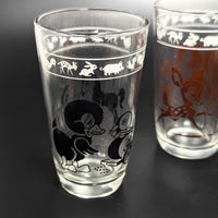 1950's Kraft "Swanky Swig" Animal Juice Glasses (9)